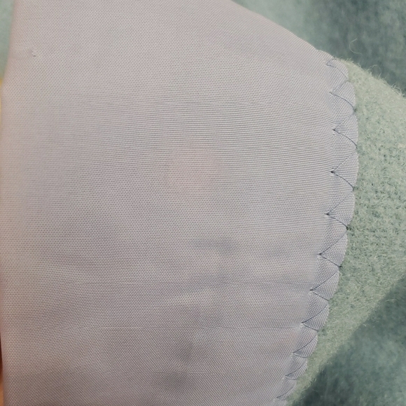 Vintage Eaton Blue 100% Pure New Wool Blanket 71x 89 Approx - Picture 9 of 9